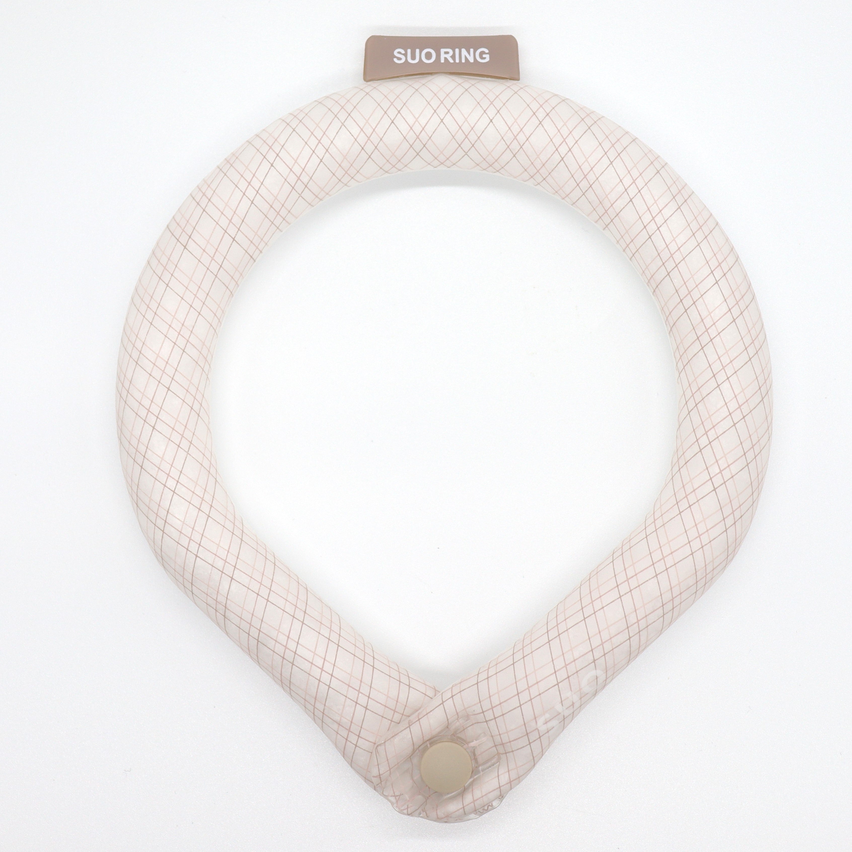 SUO RING for dogs 28°ICE グラデチェック ボタン付