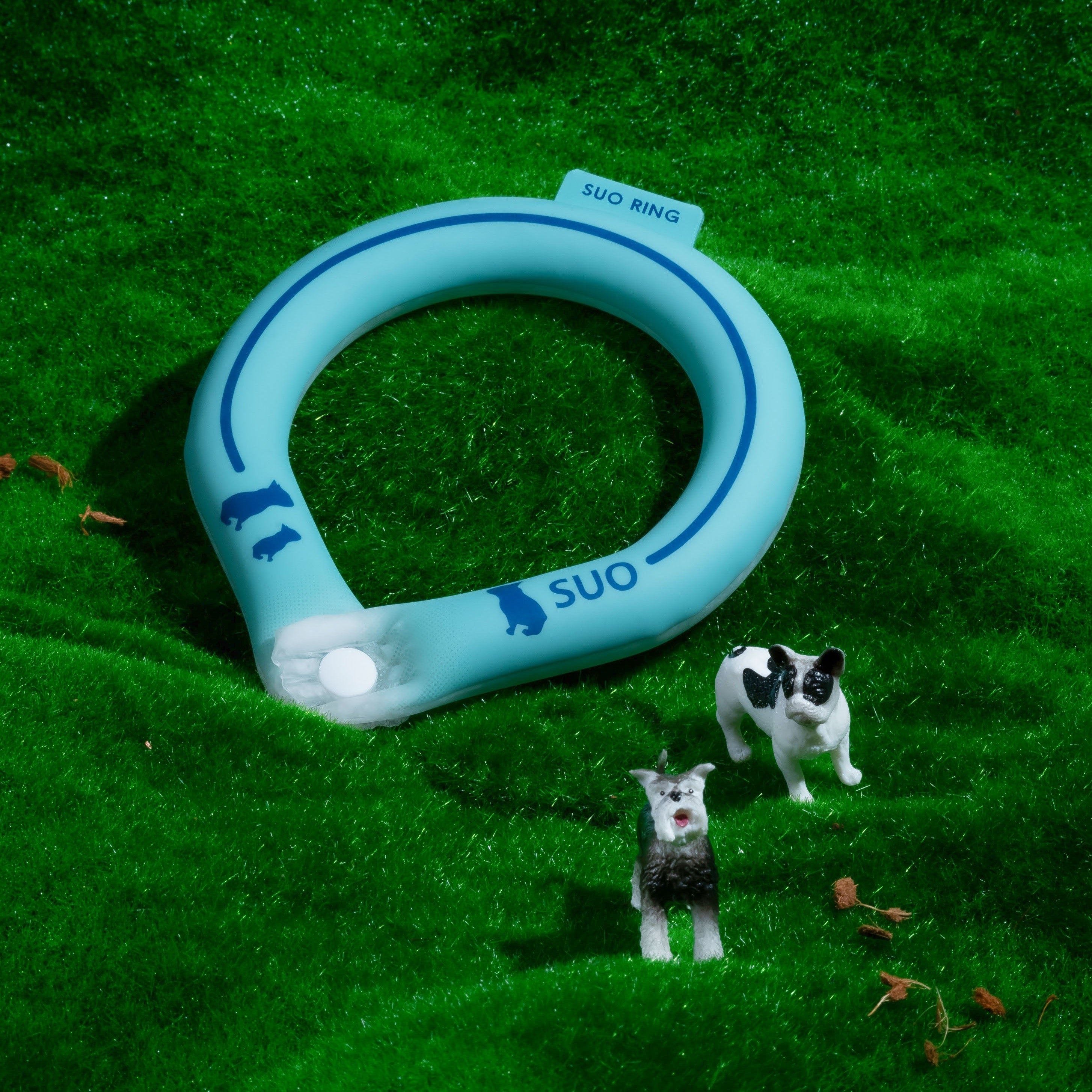 SUO RING for dogs 28°ICE line ボタン付