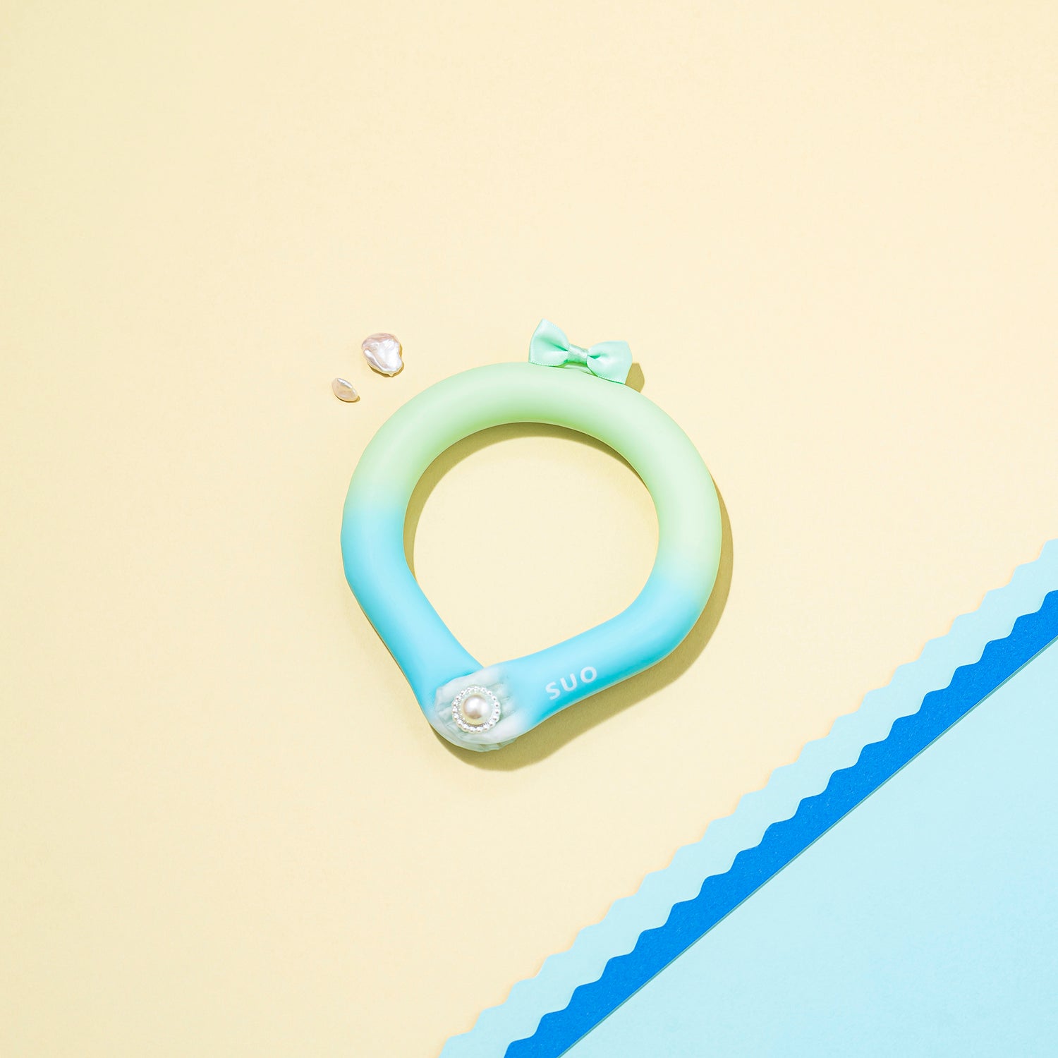 デコレ SUO RING for pets 28°ICE gradation ボタン付