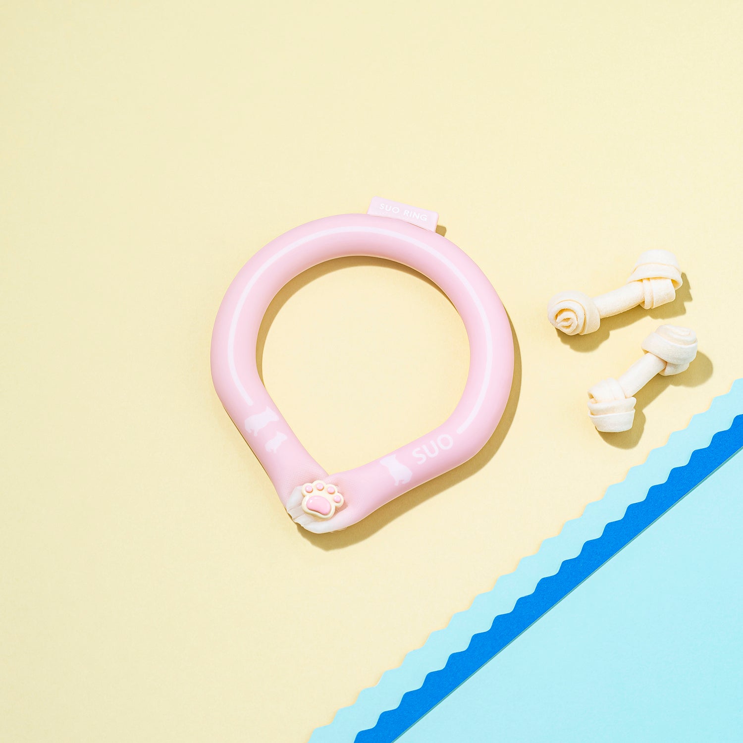デコレ SUO RING for dogs 28°ICE line ボタン付