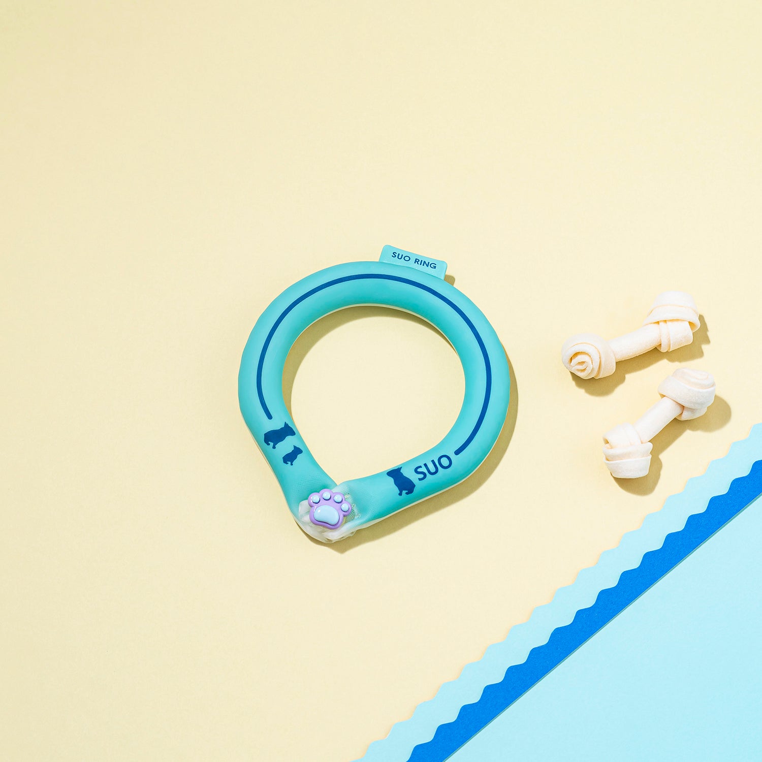 デコレ SUO RING for dogs 28°ICE line ボタン付