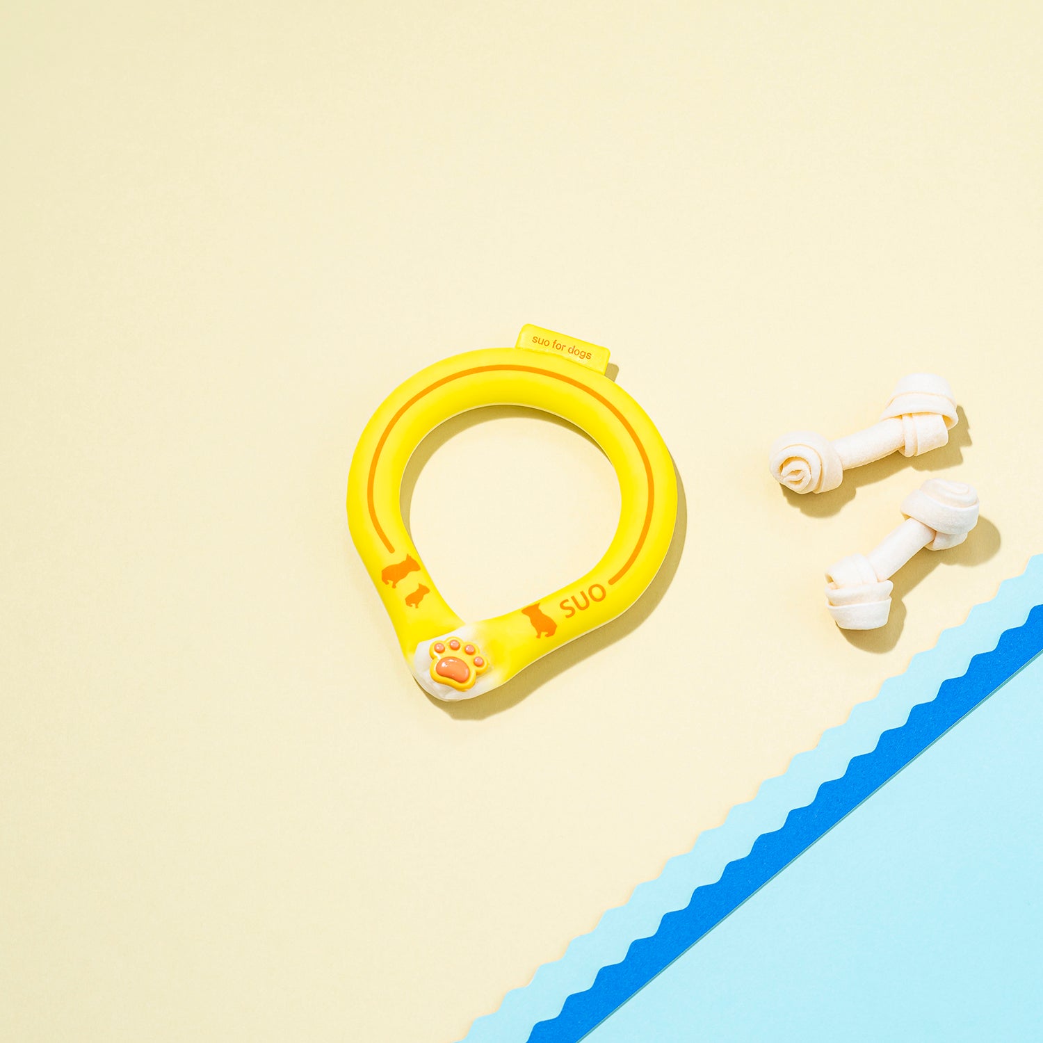 デコレ SUO RING for dogs 28°ICE line ボタン付