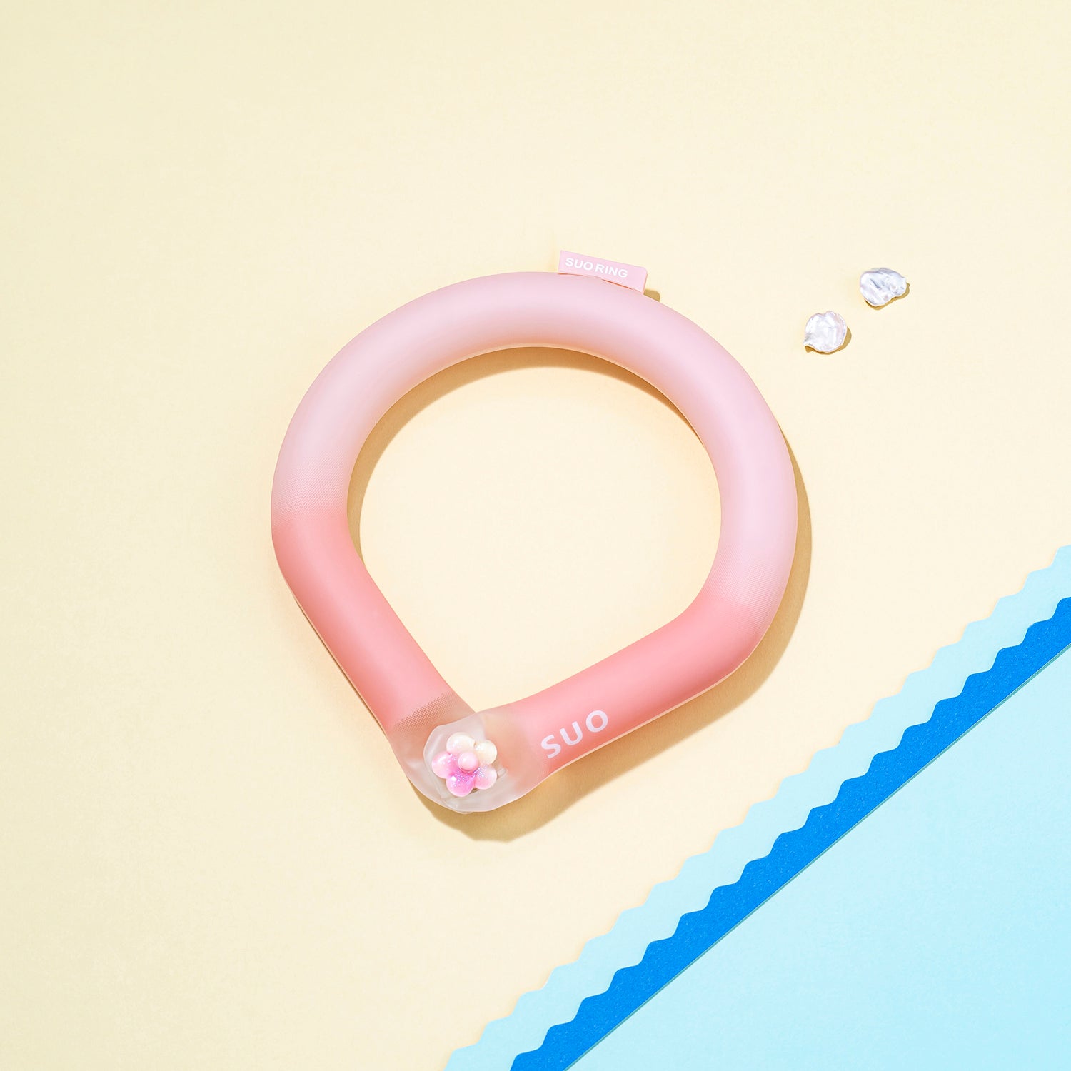 デコレ SUO RING for pets 18°ICE gradation ボタン付