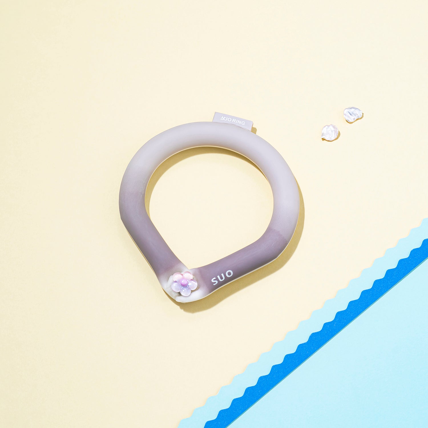 デコレ SUO RING for pets 28°ICE gradation ボタン付