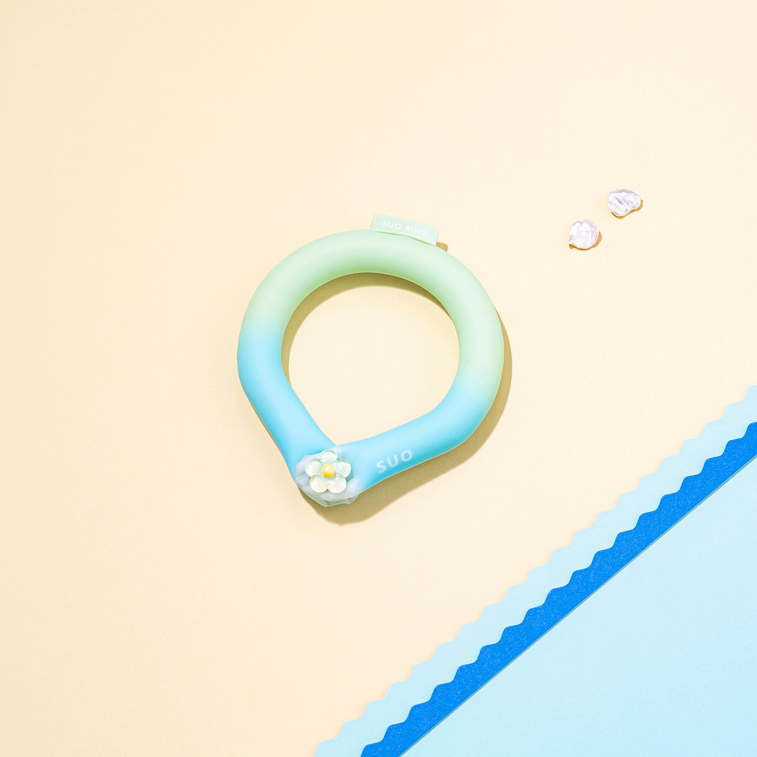 デコレ SUO RING for pets 28°ICE gradation ボタン付