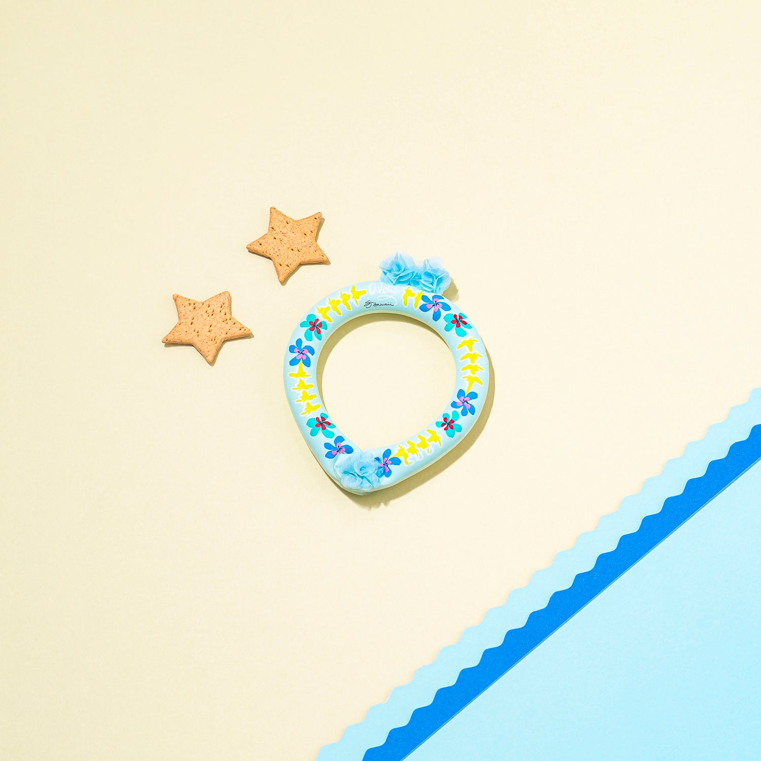 デコレ SUO RING for pets 28°ICE Hawaii ボタン付
