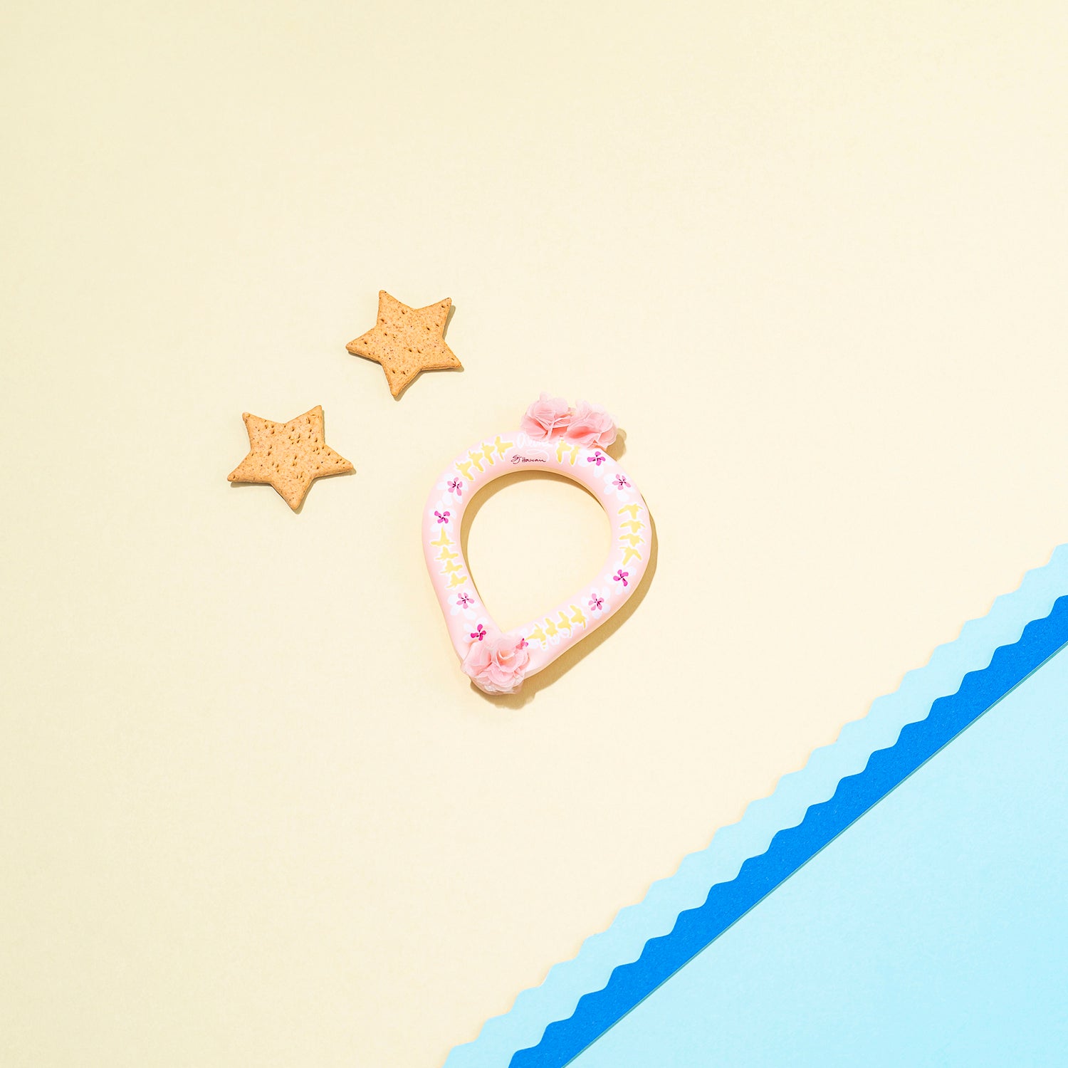 デコレ SUO RING for pets 28°ICE Hawaii ボタン付