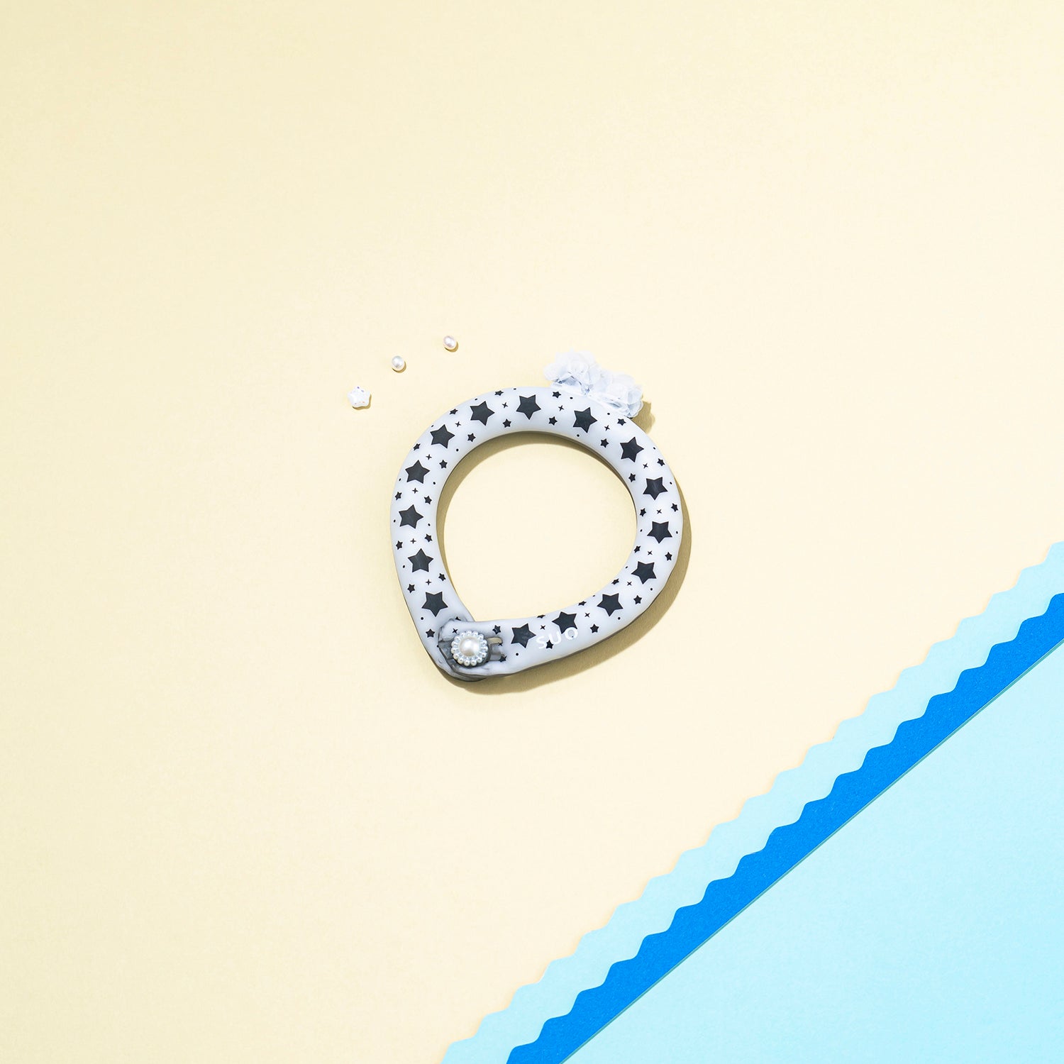 デコレ SUO RING for pets 28°ICE star ボタン付