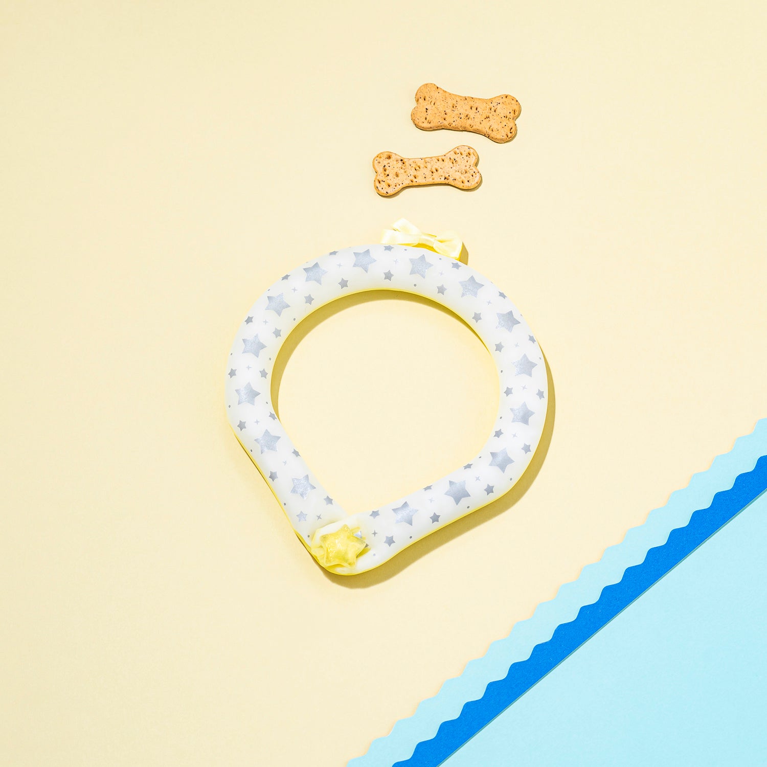 デコレ SUO RING for pets 28°ICE star reflector ボタン付