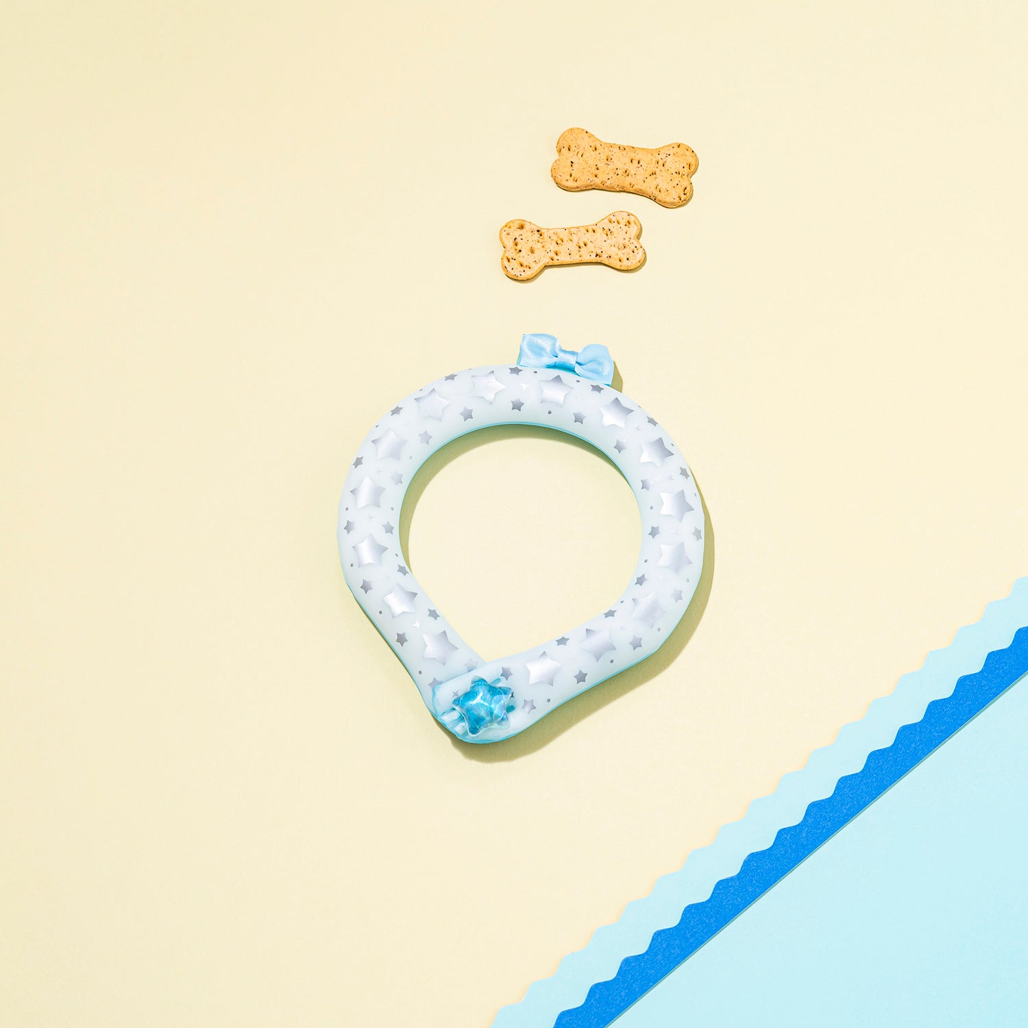 デコレ SUO RING for pets 28°ICE star reflector ボタン付