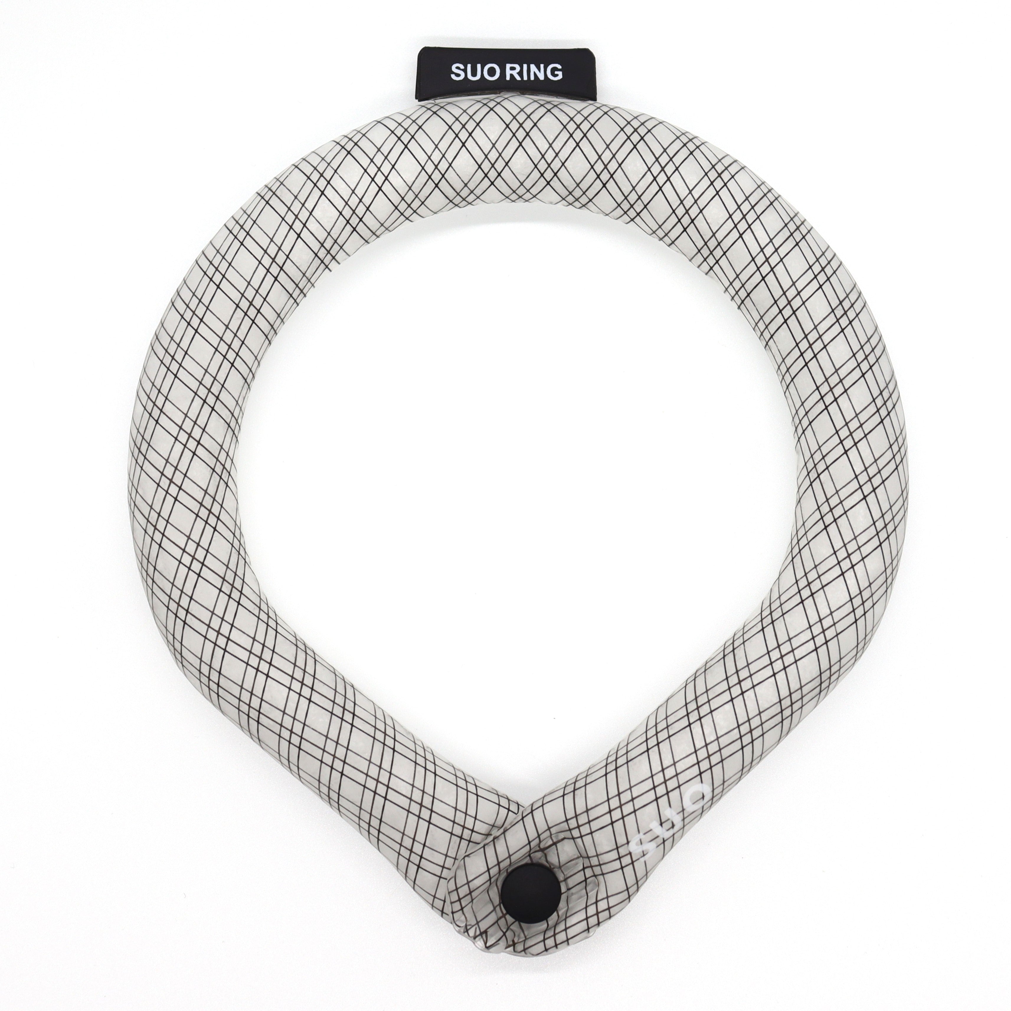 SUO RING for dogs 28°ICE グラデチェック ボタン付