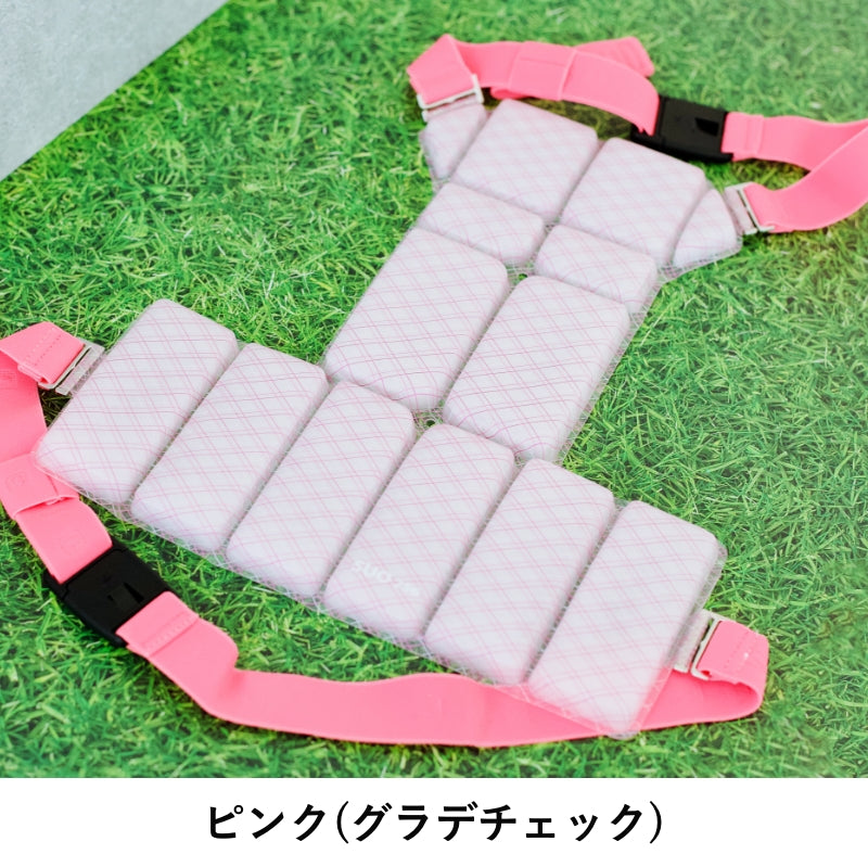 SUO 256 ICE for dogs COOL Vest プラス グラデチェック