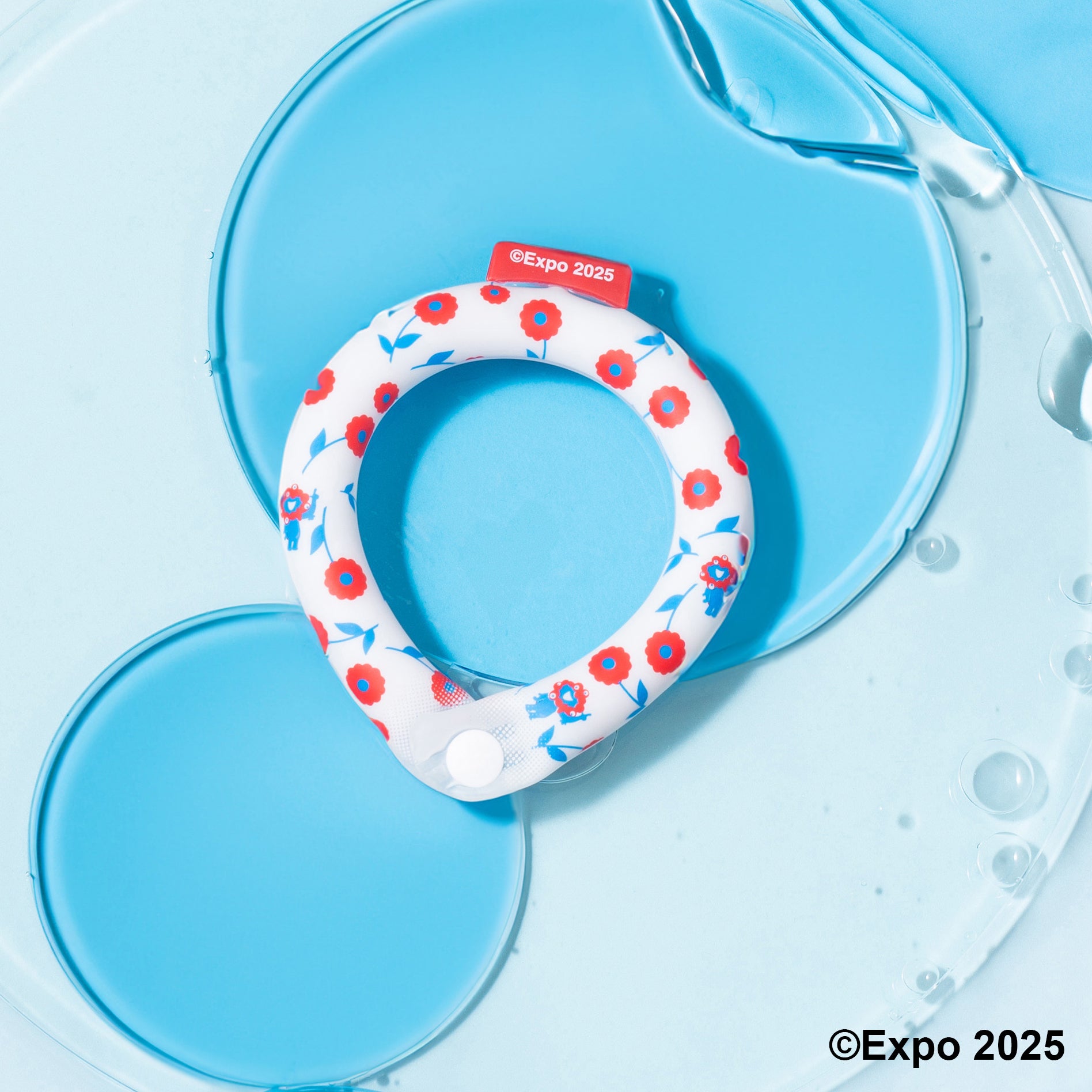 EXPO2025 ミャクミャク SUO RING for dogs 28°ICE ボタン付