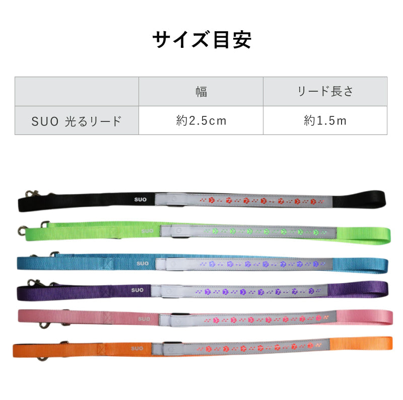 SUO LEDライト付きリード RPT-07